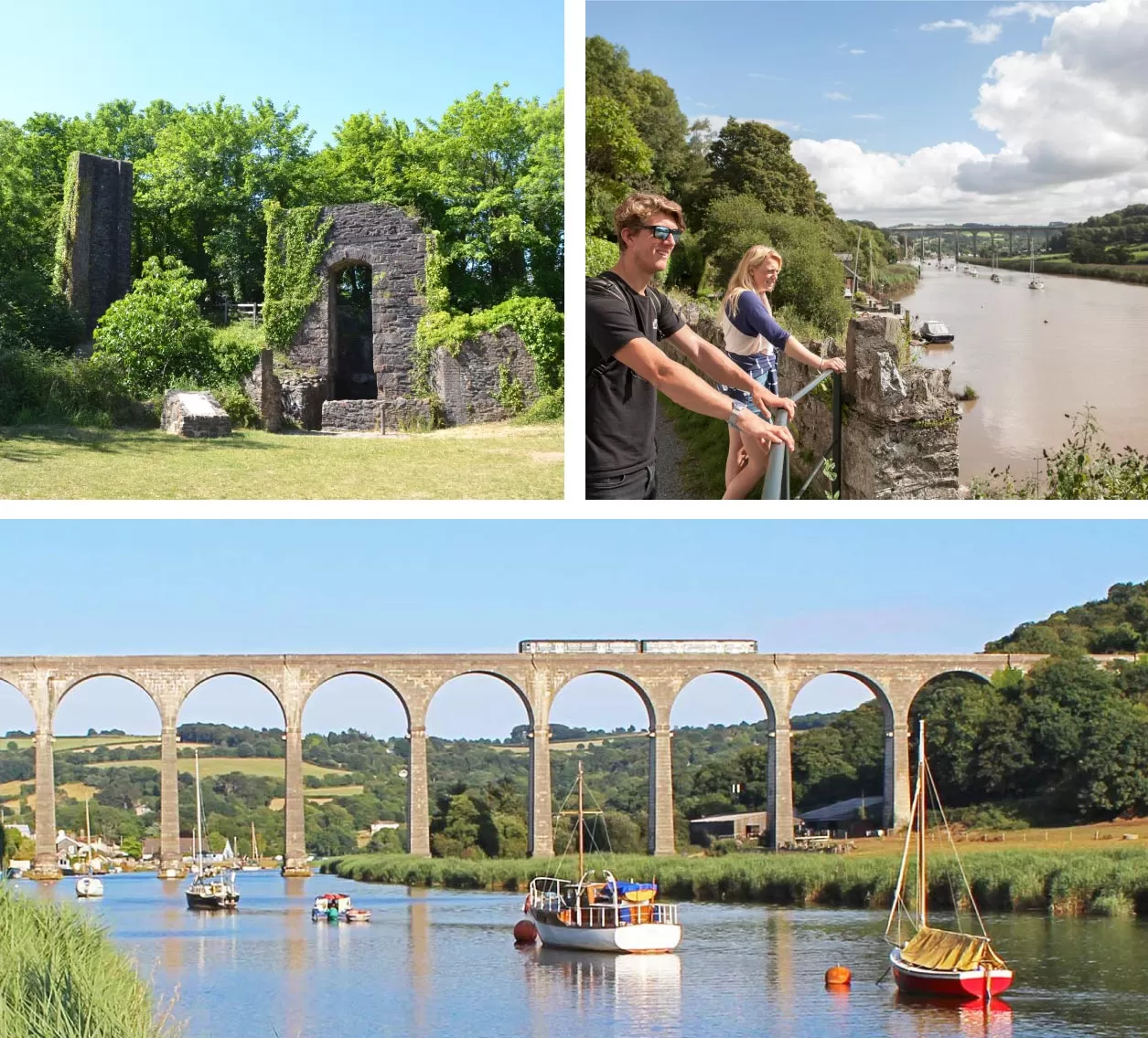Danescombe Mine and Calstock collage