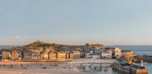 St Ives harbour in morning light