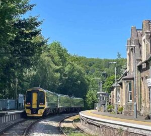 GWR train at Eggesford station