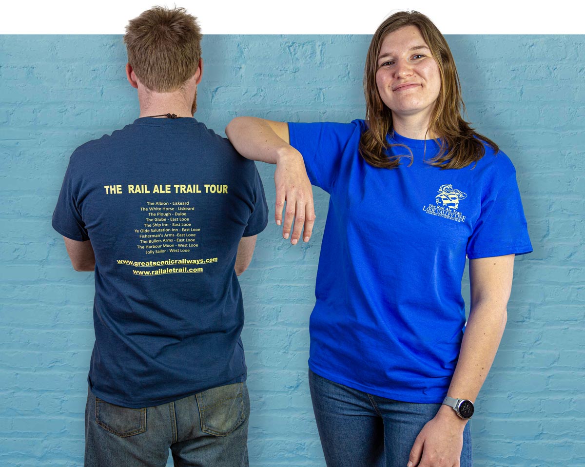 Looe Valley Line Rail Ale Trail T-shirts