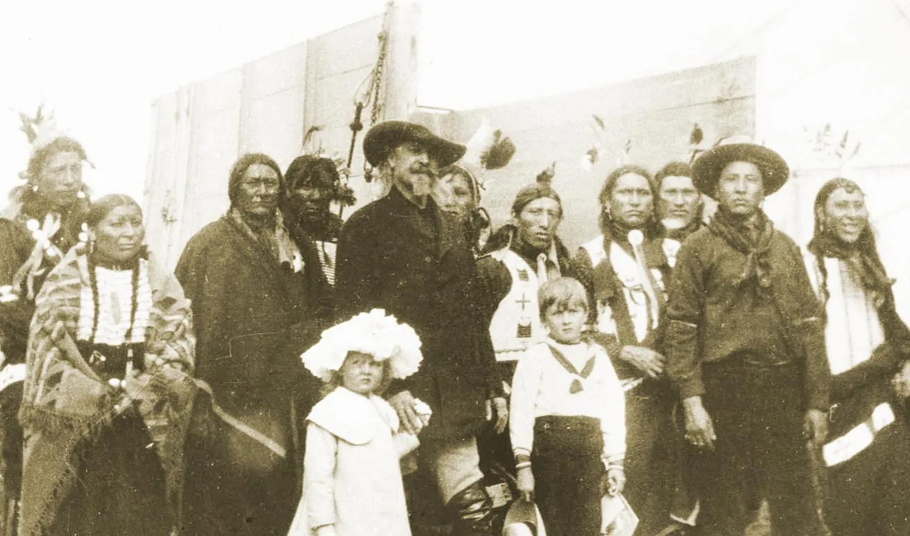 buffalo-bill-BRIGHTER-copyright-kresen-kernow Buffalo Bill and his Wild West performers in Penzance
