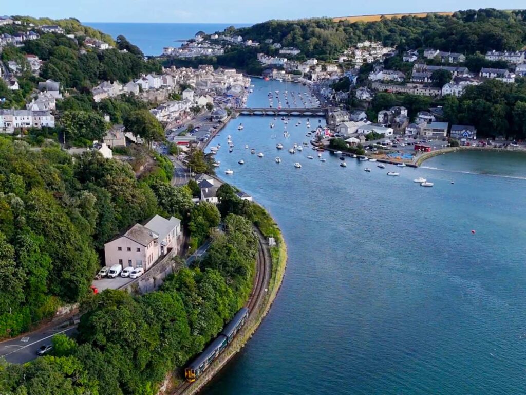 Train arriving into Looe