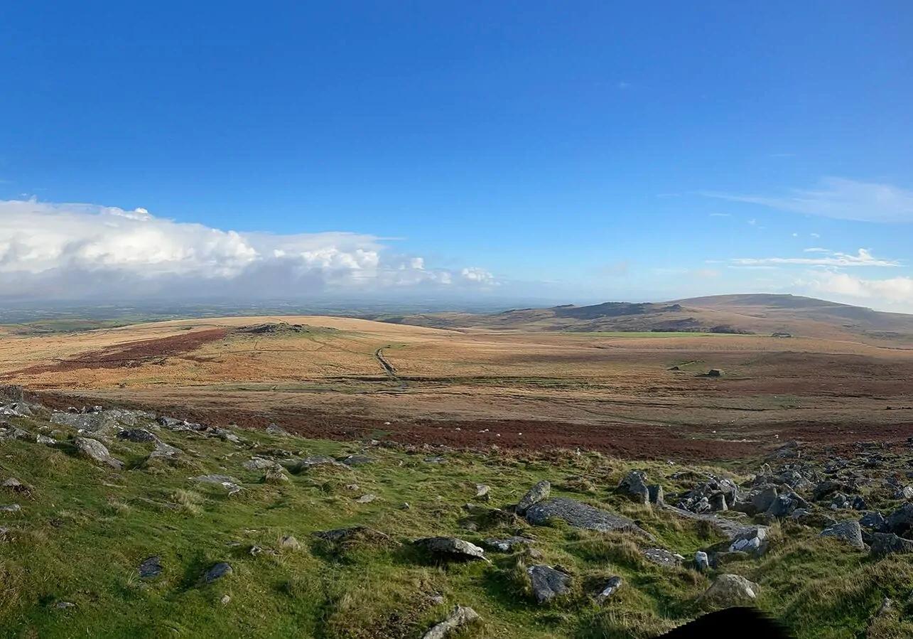 View descending from Yes Tor