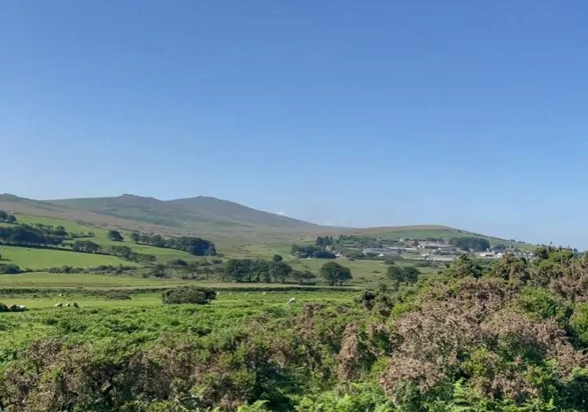 View from East Hill to Okehampton Camp
